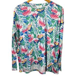 SMITH & QUINN Women's Floral Thin Sweater Size XS Pink Blue Green